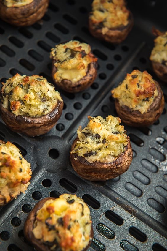 Champignons Portobello Croustillants de la Friteuse à Air Recettes de