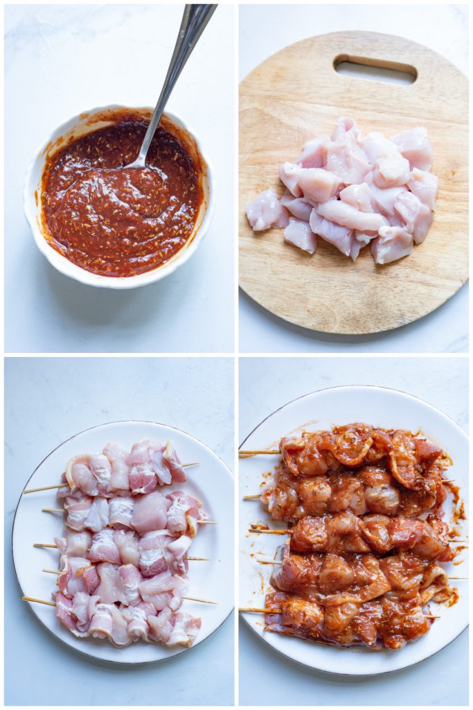 Air Fryer Bacon Wrapped BBQ Chicken Kabobs Air Fryer Recipes