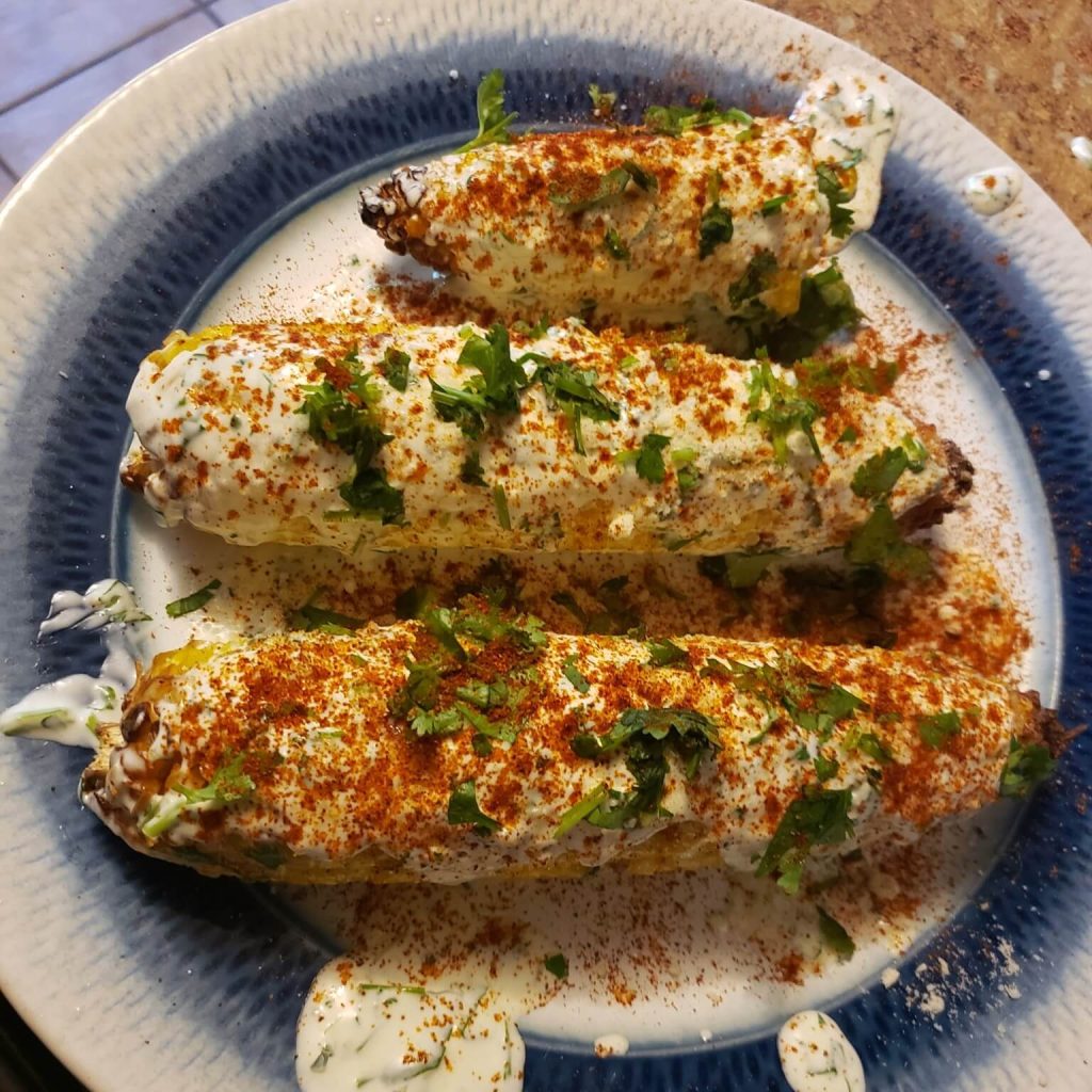 Better 15 mins to make delicious Air fryer street corn Air Fryer Recipes