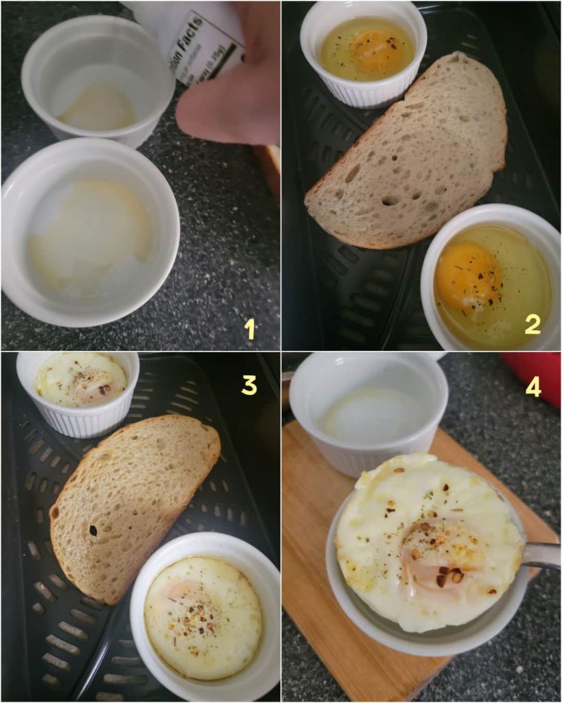 Air Fryer Fried Eggs The Perfect Egg Every Time Air Fryer Recipes