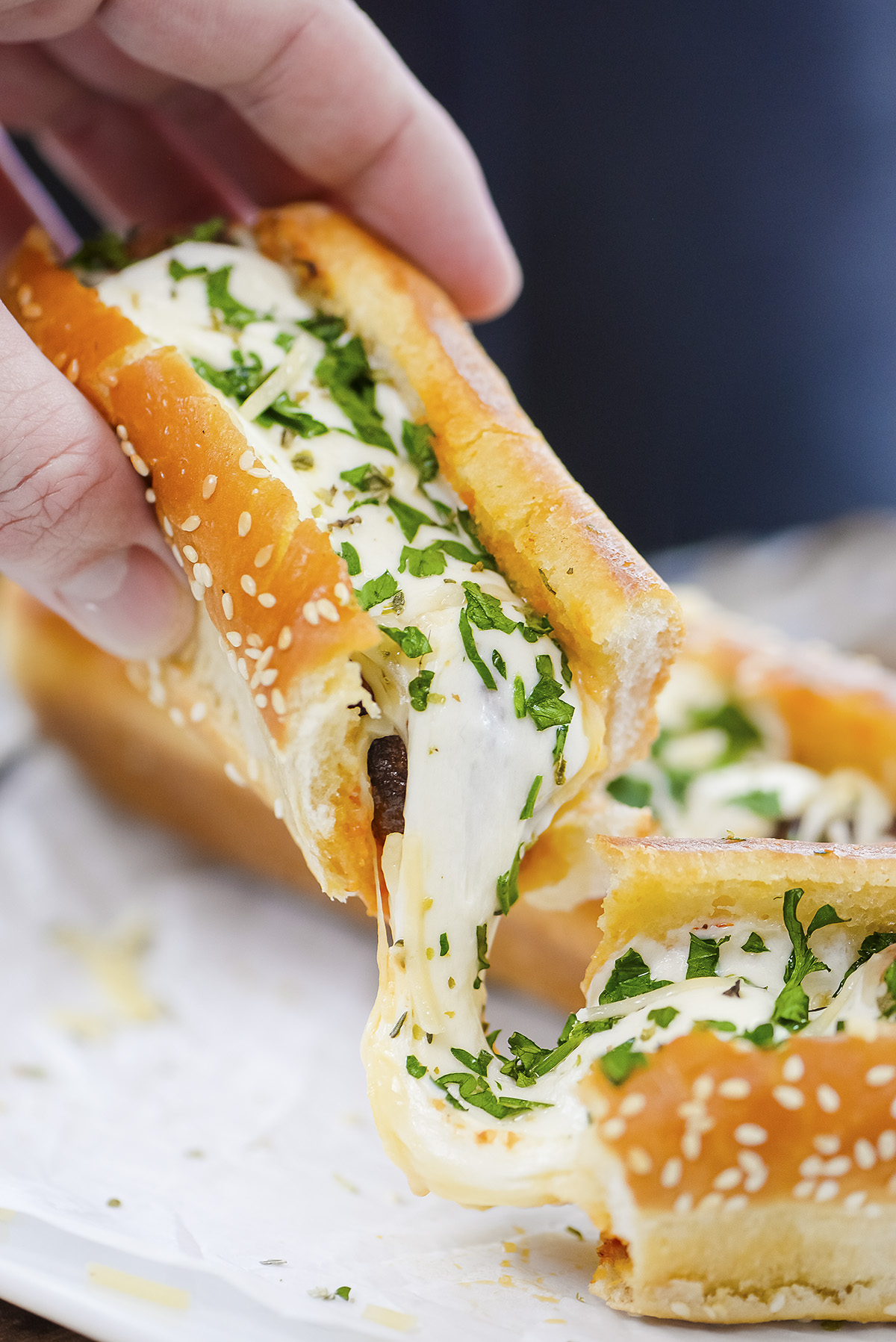 Sandwiches Mozzarella et Boulettes de Viande